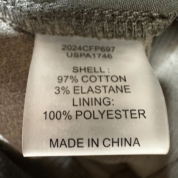 UNIVERSAL STANDARD Charlie High Rise Sailor Corduroy Pants 6 Gray Retro 1970s - Picture 7 of 9